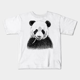 Panda Head Print Kids T-Shirt